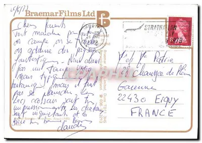 Jezioro Strathallan — widok panoramiczny — Braemar Films Ltd, seria 1442 — Rewers