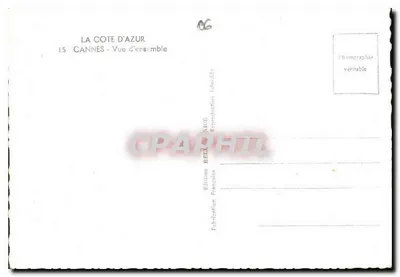 Cannes — Widok ogółem — Wydawnictwo Béla — Rewers