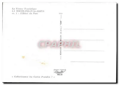 O Hotel do Parc — La Roche-Posay-les-Bains — Editor Combiér (S.-et-L.) 'CIM' — Verso