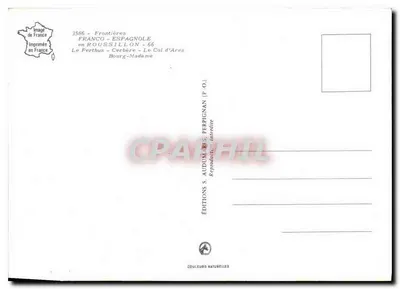 Fronteiras França-Espanha — Le Perthus, Roussillon, Col d'Ares, Cerbère, Bourg-Madame — Éditions Audium — Verso