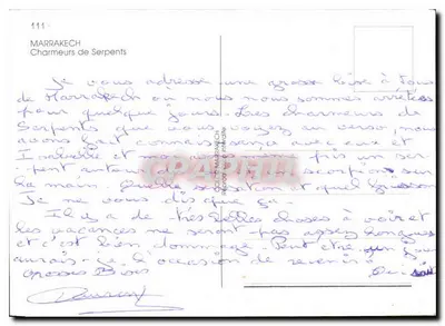 Marrakech — Czarodziejowie wężów — Wydawnictwo Marrakech — Rewers