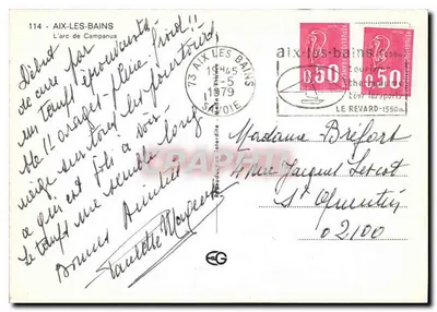 Arc de Campanus — Aix-les-Bains — n° 114 — Rewers