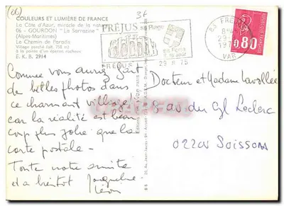 Gourdon — Ścieżka do Nieba — Wydawnictwo Jean-Jaures — Rewers