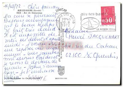Arc de Campanus — Aix-les-Bains — wydawca Mexichrome — Rewers