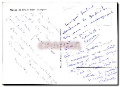 Alpage de Chalet Neuf - Morgins — Foto M. Barman, Repr. interdite — Verso