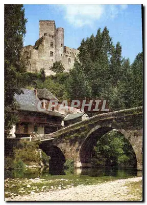 Castelo de Rignac — ponte sobre o Lot — Graphphil