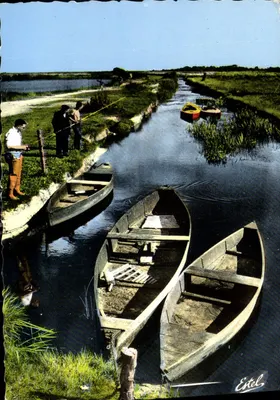 Paisagem fluvial em La Brière — Editor Etel, n° 2459