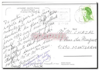 La Plagne — estação de esqui — Éditions REVAULT — Verso