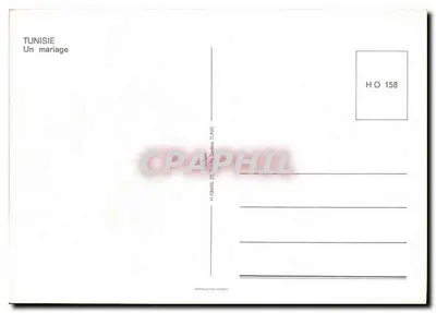 Tunísia — Um casamento — H. ISMAIL, Tunis — Verso