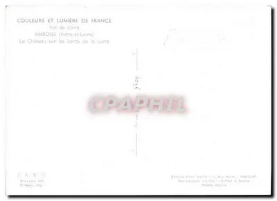 Amboise — Zamek nad brzegami Loiry — Wydawnictwo Yvon — Rewers