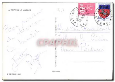 Château-Chinon — Morvan — Verlag Combier — Rückseite