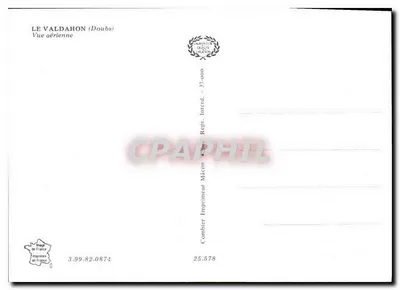 Le Valdahon (Doubs) — Widok z lotu — Quatre Villes Imprimeur, nr 37-000 — Rewers