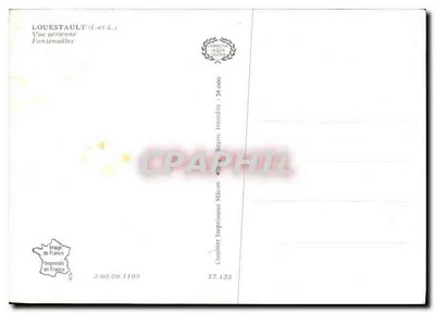 Louestault (L.-et-L.) — Widok z powietrza Fontenailles — Wydawca Combier — Rewers