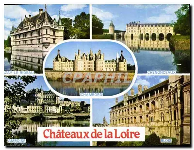 Zamek Loary — Chambord, Chenonceaux, Amboise, Blois, Azay-le-Rideau — Wydawnictwo i Drukarnia Combier, Macon