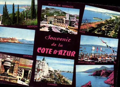 Costa de Azurra — Recuerdos de Mentón, Mónaco, Niza, Antibes, Cannes, Juan-les-Pins — Ediciones Véronique