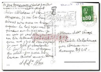 Port Menton — widok portu i wzgórzy — wydawca S.E.P.T. nr 2/312 — Rewers