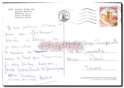 Źródło Montfrone — Abano Terme (PD) — Wydawnictwo Turlon — Rewers