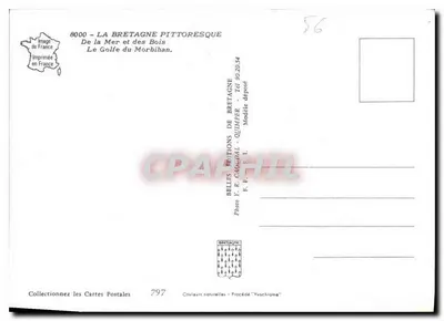 Le Golfe du Morbihan — Carte postale panoramique — Éditions Y. R. Câdâdal — Rewers