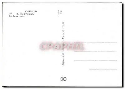 Versajles — Basen Apollon, Tapis Vert — Rewers