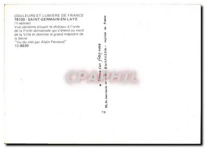 Saint-Germain-en-Laye — Zamek i las — Wydawnictwo Sztuki Jean-Jaures — Rewers