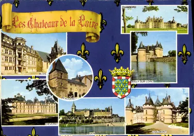 Zamek Loary — Chambord, Blois, Sully-sur-Loire, Chaumont, itp. — Wydawca Combier, n° 3 PP 73 3127
