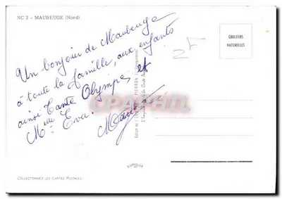 Maubeuge — Luas — Edição das Cores Naturais, n° NC 2 — Verso