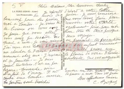 As Caminhadas - La Fère (02800) — Éditions MAGE, n° 5F — Verso