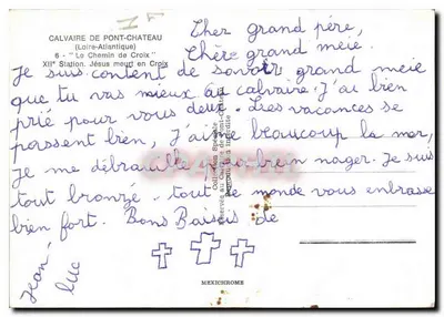 Kaplica na mostku Château — XII. Stacja: Jezus umiera na krzyżu — Mexichrome — Rewers