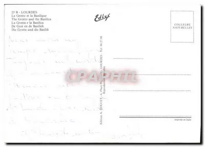 Lourdes — Góra i Bazylika — Wydawnictwo Edluy — Rewers