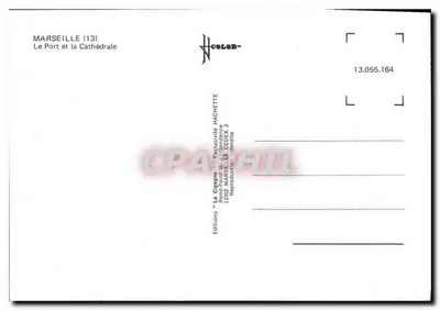 Marsiglia (13) — Il Porto e la Cattedrale — Edizioni Hachette — Verso