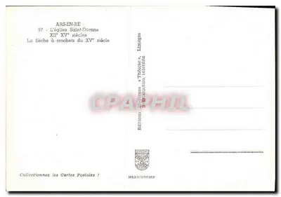 Ars-en-Ré — A Igreja de São Etienne — Editor Mexichrome — Verso