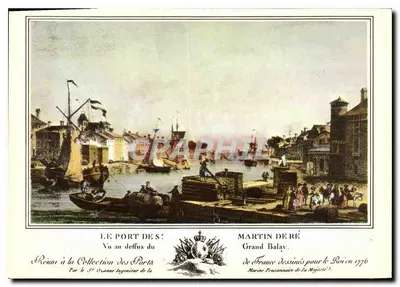 O Porto de Saint-Martin-de-Ré — Vista do lado de fora do porto — Martin de Ré, Grand Balay, desenhado para o Rei em 1776