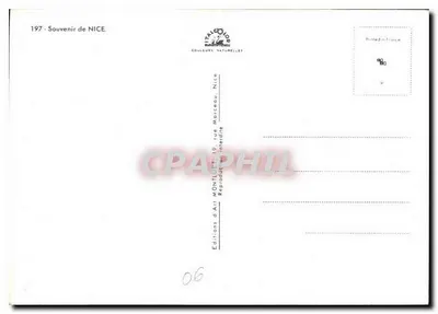 Nice — widok panoramiczny i hotel — wydawca: Editions d'Art Montluçon, seria 197 — Rewers