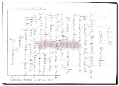 Brzeg miłosny — Miejsca wybrzeża bretońskiego — Wydawnictwo Andréa — Rewers
