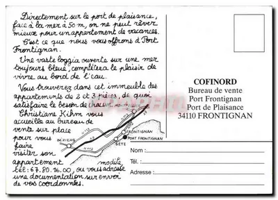 Porto de lazer — Frontignan — Cofinord — Verso