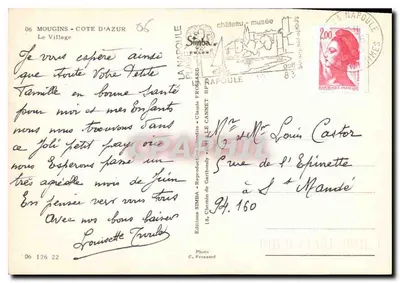 Mougins - Costa Azul — Aldeia — Edições Simba, n° 160 — Verso