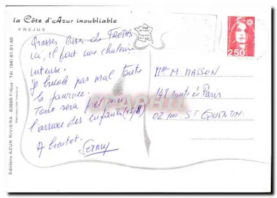 Fréjus — Zabytki rzymskie i średniowieczne — Wydawnictwo Côte d'Azur — Rewers