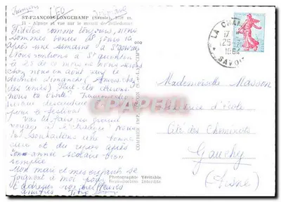 Saint-François-Longchamp — widok na masiv Belledonne — Cim — Rewers