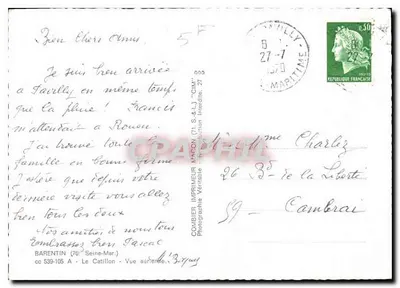 Favrille — vista aérea — Combier Impressor Marion (71 S.&L.) — Verso
