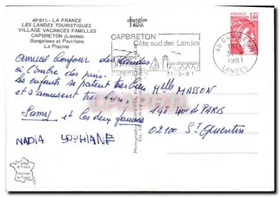 Vila de Férias Familiares Cap Breton — Les Landes Touristiques, Capbreton (Landes) — Verso