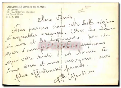 Capbreton — Kanał Morski — Wydawnictwo Yvon — Rewers