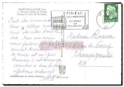 Saint-Cirq-Lapopie — Primeiro vilarejo da França — IRIS — Verso