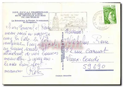 Centro di Tempo Libero di Chamerolles — Harmon' — 2.218 — Verso