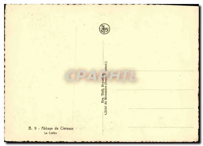 Abadia de Clervaux — O Claustro — Enn. Thill, Bruxelas — Verso