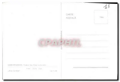 Gheorgheni — Vista da Praça da Liberdade — Editura Arta Grafică — Verso