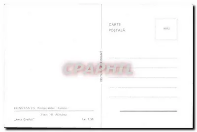 Constanta - Restauracja-Kasyno — Wydawca Arta Grafică, nr 8032 — Rewers
