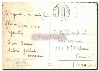 Hotele na falach — Eforie Sud — nr 1135/27 — Rewers