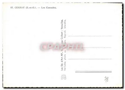 Cernay (S.-et-O.) — As Cataratas — Éd. d'Art AP, 11 bis rue Colbert, Versailles — Verso