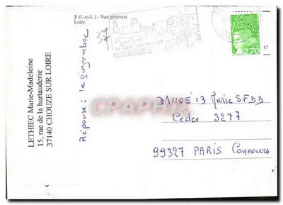 Bourgueil — Vista geral — Cing — Verso