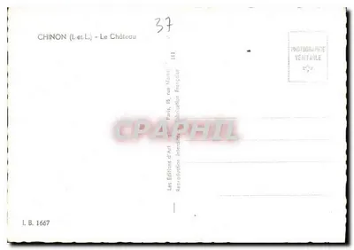 Chinon (Indre-et-Loire) — Zamek — Wydawnictwo Sztuki — Rewers